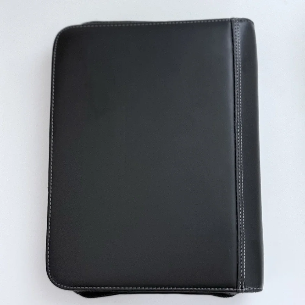 Franklin Covey Zip Around Black Classic Planner 7 Ring 10.5